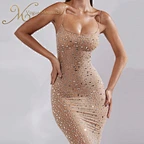 sexy rhinestone birthday dress